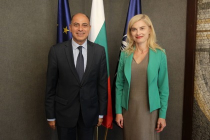 Заместник-министър Зарица Динкова проведе среща с посланика на Арабската република Египет Халид Ибрахим Емара